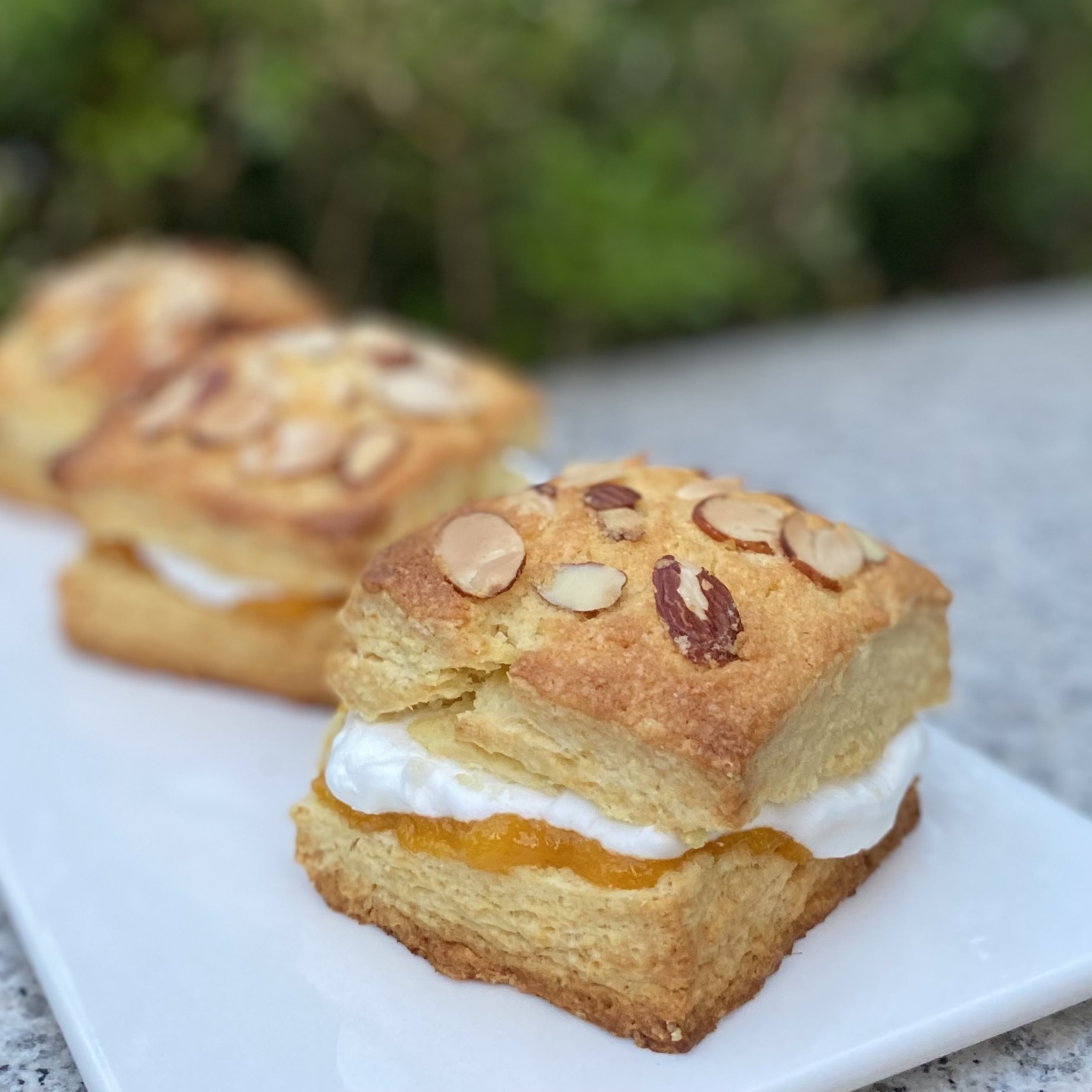 Peach Cream Scones