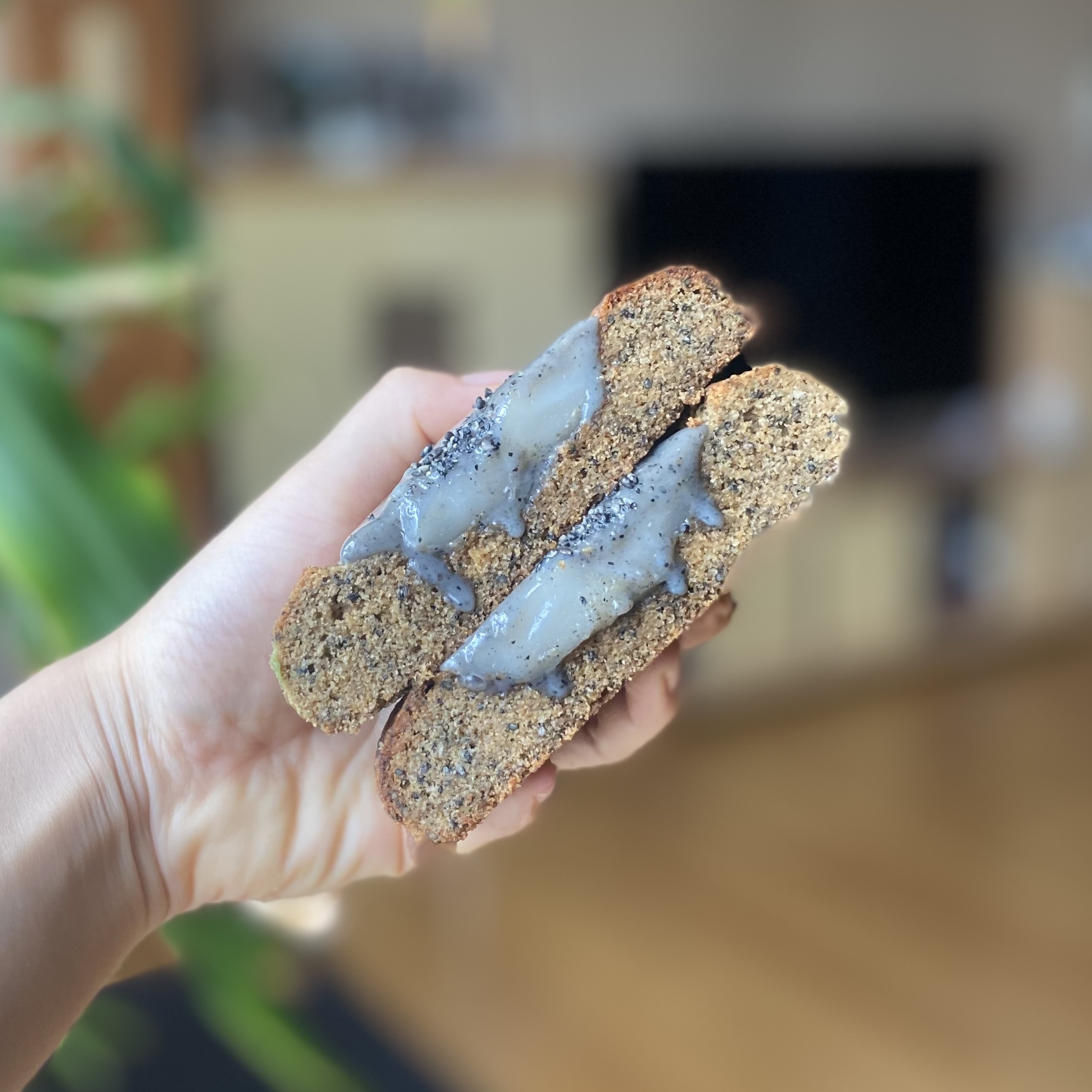 Black Sesame Mochi Cookies