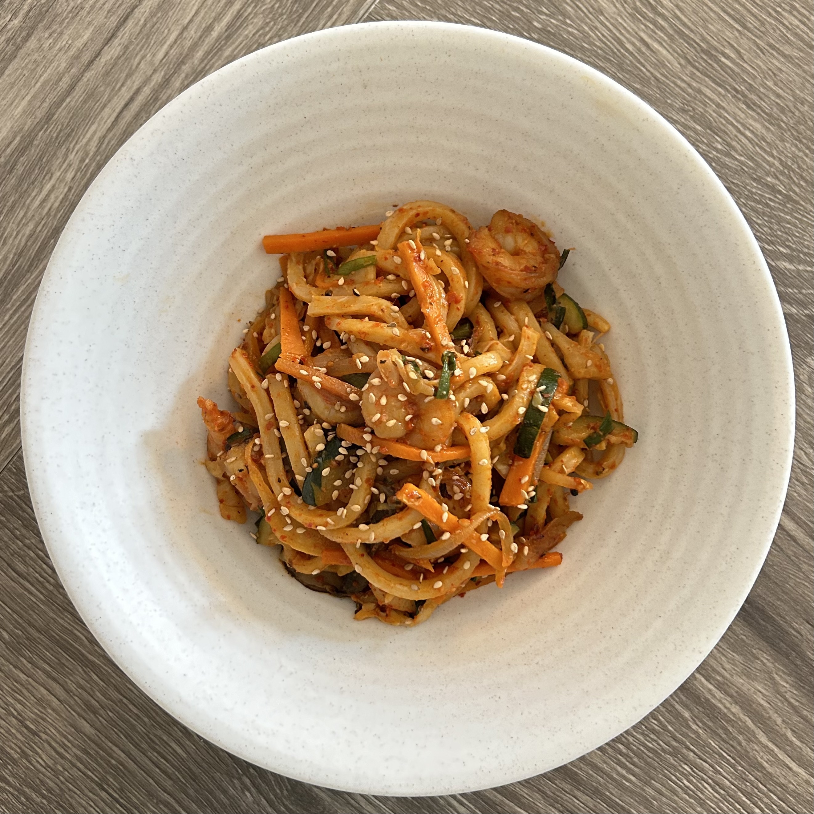 Spicy Shrimp Udon